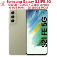 Samsung Galaxy S21 FE S21FE 5G G990E G990B 6.4" Global Version 128/256GB ROM RAM 6/8GB Exynos NFC Original Unlocked Cell Phone