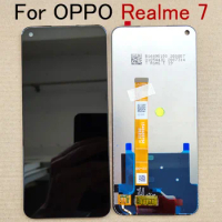 6.5 inch Black For Oppo Realme 7 LCD Display Screen+Touch Panel Digitizer For Oppo Realme 7 Realme7 LCD Display / Frame