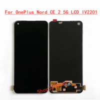 6.43" Original AMOLED For OnePlus Nord CE 2 5G LCD IV2201 Touch Panel Screen Digitizer For OnePlus Nord CE2 1+Nord CE2 LCD