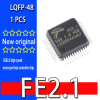 100% new original spot FE2.1 FE2.1 LQFP-48 USB2.0 high-speed seven-port hub controller chip Shunt chip IC