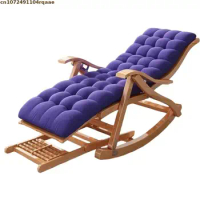 Portable Bamboo Rocking Chair For Travel Outdoor Garden Furniture Balcony Nap Recliner Elderly Relax Armchair Folded Sun Lounger