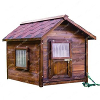 Outdoor Antiseptic Wood Dog Cage Dog House House Kennel Large Dog Outdoor Solid Wood Rainproof Dog House