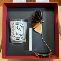 Diptyque 漿果香氛蠟燭及旋轉燭罩套裝: 旋轉燭罩 x1 漿果蠟燭 Baies Candle 190g