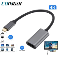 USB C To HDMI-Compatible Adapter Cable Type C 4K USB 3.1 HDTV Converter Cable For Projector PC MacBook Pro Laptop Tablet HUAWEI