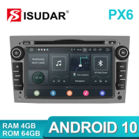 Isudar PX6 2 Din Android 10 Car Multimedia Player GPS DVD For OPEL/ASTRA/Zafira/Combo/Corsa/Antara/Vivaro Auto Radio FM DSP DVR