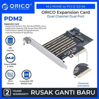ORICO - PDM2 M.2 NVME to PCI-E 3.0 X4 Expansion Card Black Silver