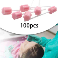 100 Pieces Oral Care Sponge Swab for Fresh Breath Bad Breath Tongues Coating