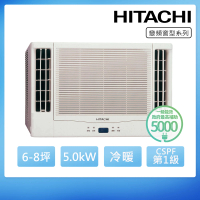 【HITACHI 日立】6-8坪一級能效冷暖變頻窗型冷氣(RA-50HR)