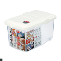 日本 inomata 5kg 掀蓋式 附量米杯 儲米箱 飼料箱 (1250)