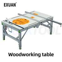 80*120DIY Folding Lifting Work Saw Multifunctional Woodworking Table Mini Table Saw Electric Woodworking Saw Table For Carpentry