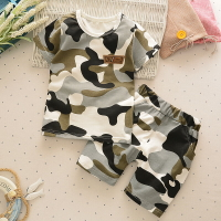 男童夏裝套裝夏季新款迷彩服兒童寶寶夏天外出衣服短袖兩件套