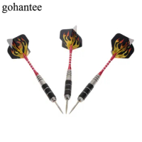 gohantee 3Pcs/Set 22g Professional Electronic Steel Needle Tip Copper Darts,Grooved Aluminium Shaft &amp; Barrel &amp; Nice Dart Flights