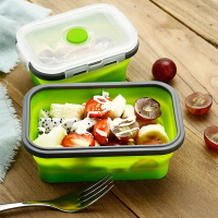 ACEBON Kotak Makan Lunch Box Foldable Silicone Single Layer 800 ml