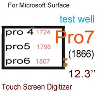 12.3'' PRO5 PRO6 Digitizer For Microsoft Surface Pro 4 1724 Pro 5 1796 Pro 6 1807 Pro7 Touch Screen Digitizer Glass Replacement