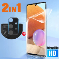 2 in 1 Camera Protector On For Samsung Galaxy A32 A52 A52s A72 5G Hydrogel Film For Samsun A 32 52 72 Protective Film Not Glass