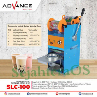 ADVANCE Mesin Segel Gelas Bubble Cup Sealer Boba Pop Ice : 16-22 oz