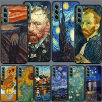 Van Gogh Oil Painting Phone Case For Samsung A15 A25 A35 A55 Galaxy A03 A03S A02S A71 A51 A41 A31 A21 A11 A70S A50S A30S A20S A1