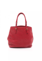 Balenciaga Pre-Loved BALENCIAGA Intrecciato Handbag tote bag leather Red