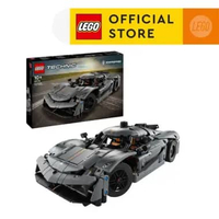 ZS - LEGO Technic 42173 Koenigsegg Jesko Absolut Grey Hypercar (801 Pieces), Building Block, Toys, B