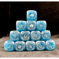 Applicable to Round Dice Wolf Group Warhammer Wolf Group Dice Warhammer 40k Dice Space Wild Wolf Dic