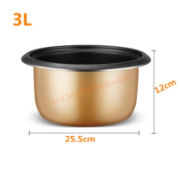 3L Rice cooker inner container Non stick Cooking Pot Replacement Accessories Rice Cooker liner