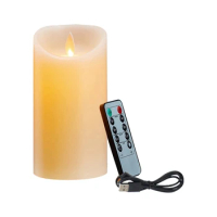 LED Candles, Flickering Flameless Candles, Rechargeable Candle, Real Wax Candles With Remote Control A Retail
