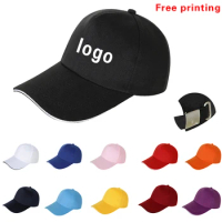 Customize Men's Caps Top Quality Embroidered Baseball For Men Golf Hats Custom Logo Tennis Women Printed Peaked Cap Print Text
