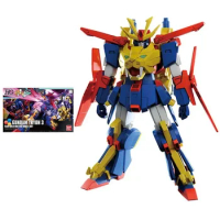 Bandai Gundam Model Kit Anime Figure HGBF 1/144 Gundam Tryon 3 Form Genuine Robot Model Action Toy Figure Toys for Children