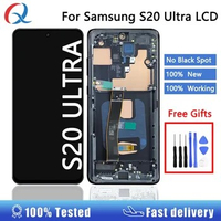 G988 Pantalla s20 ultra 5g screen replacement with frame Mobile Phone Lcd for samsung galaxy s20 ultra display for s20 ultra lcd