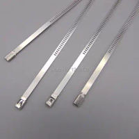 100pcs 7*400 STAINLESS STEEL CABLE TIES 7*400mm stainless steel tie bar