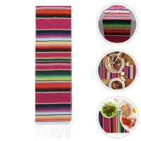 Couch Boho Decor Mexican Placemat Mexico Runner Dining Table Bohemian Picnic Blanket Chic Cover Banquet