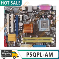 Original P5QPL-AM 800Mhz 667Mhz DDR2 LGA 775 Motherboard uATX USB2.0 PCI-E X16 Desktop PC Mainboard Plate 100% tested