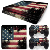 PS4 Slim Skin Sticker For PlayStation 4 Console and Controllers For PS4 Slim Gamepad Controller Sticker Decal