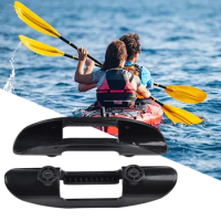 For Paddle Oar Kayak Canoe Paddle Buckle Paddle Holder Clips 15*3.2*3cm 2pcs Black Plastic Practical With Screws