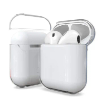 Clear Hard Shell Transparent Protective Cover for AirPods 2 1 Bluetooth Wireless Earphone Cases