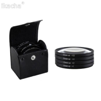 58mm Close Up Filter Set &amp; Case (+1+2 +4 +10) for Canon EOS 60D 77D 80D 100D 200D 760D 800D 1000D 1100D 1200D 1300D 18-55mm Lens