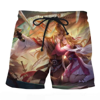Set Pakaian Kostum Cosplay Honor of Kings Dianjiang Moye 2026 Lengan Pendek dan Seluar Pendek Cetaka