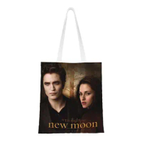 Recycling The Twilight Saga Vampire Shopping Bag Women Shoulder Canvas Tote Bag Durable Fantasy Film