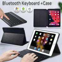 For Apple IPad Air/Air 2/Air 3 10.5/Air 4 10.9 Flip Funda PU Leather Stand Cover Anti-scratch Tablet Case + Bluetooth Keyboard