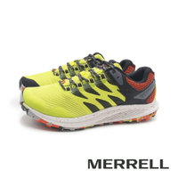 MERRELL(男)NOVA 3 GORE-TEX防水輕量越野健行慢跑鞋 男鞋-黃綠色