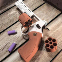 Toy Gun Soft Bullet Small Moon Revolver ZP5 EVA Sponge Round Head Elite Children DIY Partner Fun Hobby Accessories