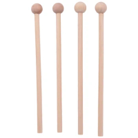 2 Pair Wood Mallets Percussion Sticks for Energy Chime, Xylophone, Wood Block, Gl