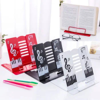 Book Stopper Reading Stand Book Holder Metal Adjustable Student Book Stand Foldable Writing Bracket Office Use