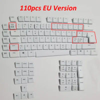 EU Layout-A full set 110pcs Key Caps White for Logitech G813 G913 G815 G915 RGB TKL Wireless Keyboard UK Version
