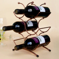 1PC New European Wine holder centipede shaped wine rack for six wine bottled wine rack decoration 22x15x34cm A2049