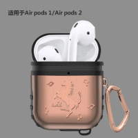 Metal + Silicone Case For Apple Airpods Shockproof Cover For AirPods 2 1 Cases Earphone Cute Protector Soft Silica gel Case