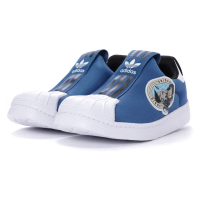 【adidas 愛迪達】Disney Superstar 360 X I 襪套式 免綁帶 休閒鞋 童鞋 米奇 小童鞋(GY9219)