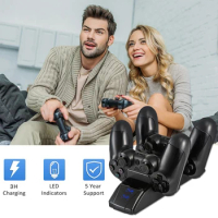 Dual Charger For PS4 Dual-sense Charging Station Fast Charging Dock Station for PlayStation 5 Controller Wireless Gamepad Charge