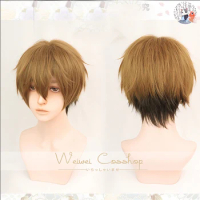 Dakaretai Otoko 1-i ni Odosarete Imasu JYUNTA AZUMAYA Cosplay Wig Men's Fluffy Short Synthetic Hair + Wig Cap