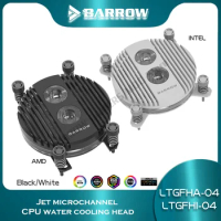 Barrow CPU Block AM5 AM4 For Intel LGA1700 115X 20XX /AMD AM3 Ryzen 5 7 9 X470 X570 Copper CPU Water Cooler LTGFHA-04/LTGFHI-04